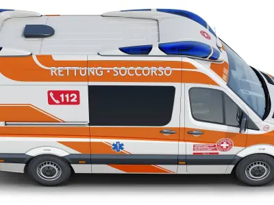 Mercedes-Benz Sprinter Italian Ambulance 3D model