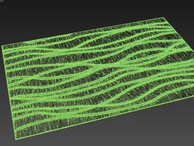 Carpet wavy lines 3D model