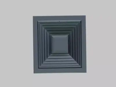 Ceiling air vent Low-poly 3D model