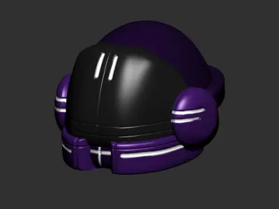 helmet high poly sculpt 3d printable  3D model