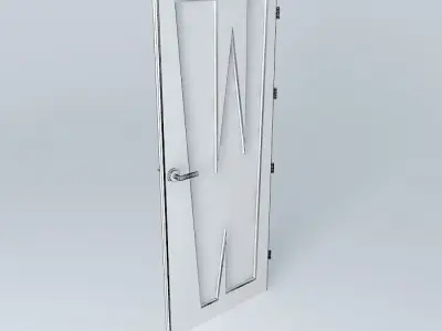 3D grey door Free 3D model