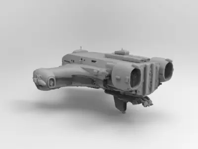 scifi spaceship 3D print model purchase