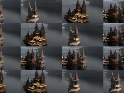 Evil Cults Collection 1 3D Model Pack