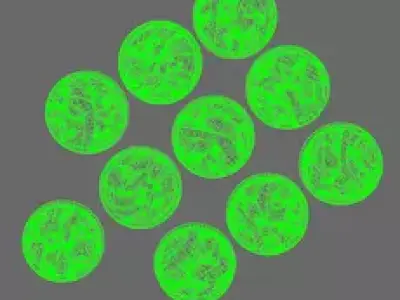 Stars and Stripes 25mm Round Base Set X10 3D print model