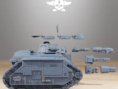 GrimGuard Flame Tank 3D print model