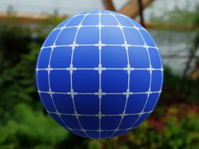 Procedural Sci-Fi Blueprint Grid Shader - Blender Material Texture