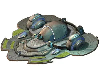 Space Station - Tactical Training Ground 01 3D model