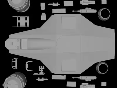 Razor Crest 3D-Print 3D print model