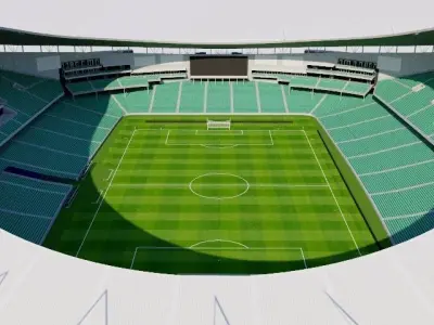 Allianz Stadium - Sydney Football Stadium Low-poly 3D model