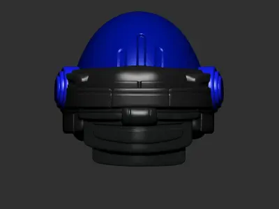 helmet high poly sculpt 3d printable ver 7 3D model 3D model 54