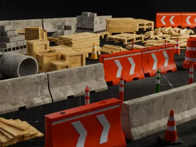 Construction and Traffic Environment Pack 01