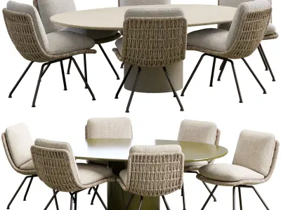 Pattie Cord Outdoor Chair 3D model