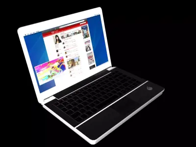 Laptop Computer - gmae ready free model Free low-poly 3D model