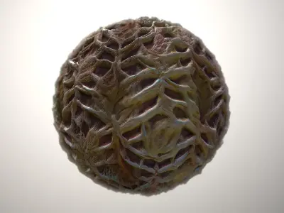 Material Skin Monster 53 Seamless PBR Texture Texture