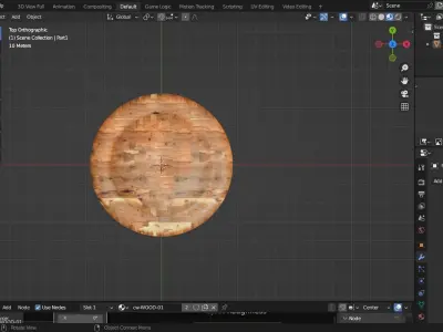 handle wooden mushroom 3D model
