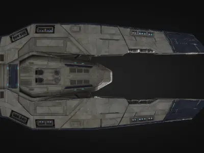 Toaster - Spaceship High Poly 3D model