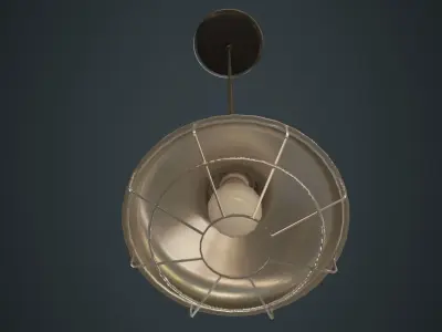 Hanging Lamp 1B Low-poly 3D model