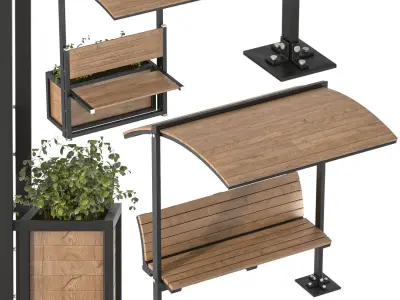 Urban Furniture 04 3D model
