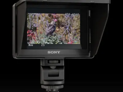 Sony CLM-V55 on-camera monitor Low-poly 3D model