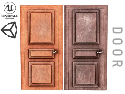 Door 1 Low-poly 3D model