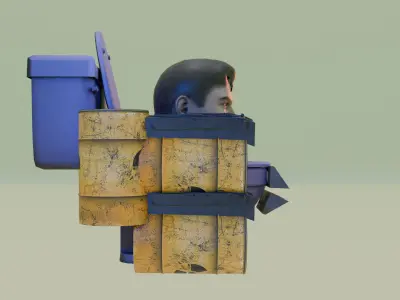  acid starman skibidi toilet 3D model