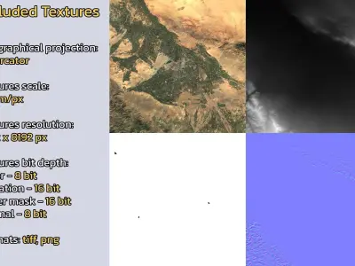 Zhangye China City Landscape 3D Model 3D model