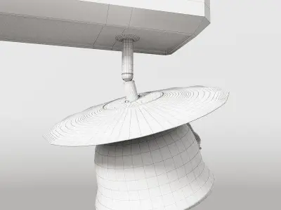 illuminator light fixture with four lights 3D model