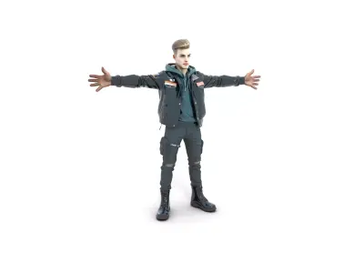 Rebel Outlaw Gritty Street Style Low-poly 3D model