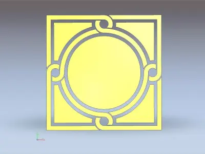 DOOR PANEL FREE 3D MODEL FROM  RUSSIAN CHURCH Free 3D model