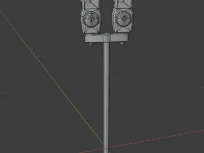 Parking Meter x 2 Low-poly 3D model