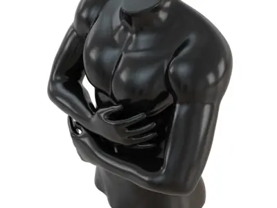 Sports torso headless mannequin for shop 103 3D model