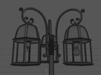 Street lamp 3D model 5