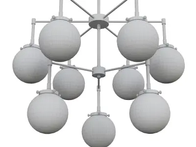 Elk chandelier 3D model buy