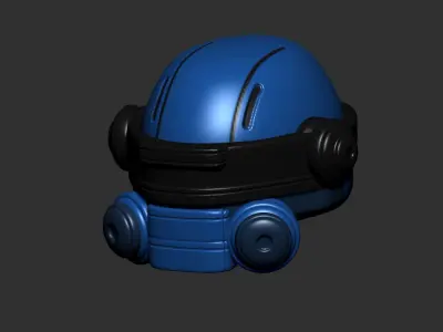 helmet high poly sculpt 3d printable ver 7 3D model 3D model