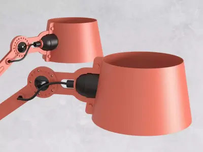 B C orange chandelier hanging from ceiling 3D model