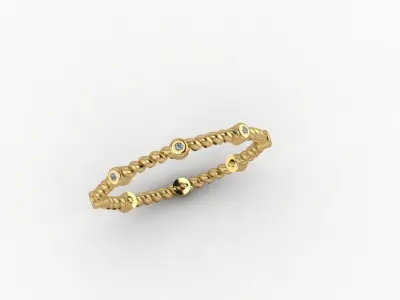 Ring - Gold - Silver 3D print model