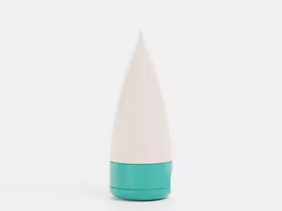 Cream Tube V2 - Skincare Cosmetic Packaging 3D model