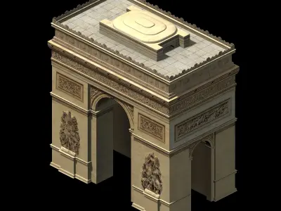 City Building - Arc de Triomphe 3D model