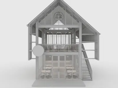 Cafe Modern 5 3D model