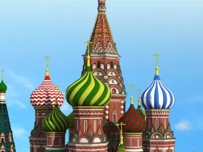 Red Square Moscow Russia 3D model