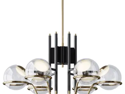 Crosby Medium Chandelier Low-poly 3D model