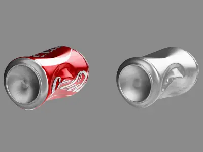 Crushed Soda Can 01 3D model