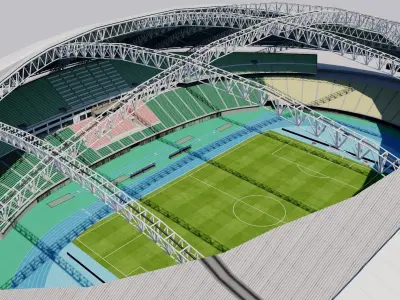 Oita Dome  Stadium - Japan 3D model