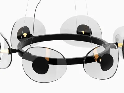 Pendant Lamp Mariposa 81cm Kare 3D model