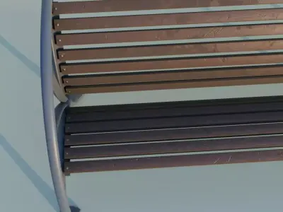 Modern Bench 3D model order