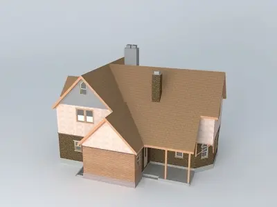 Old house during remodeling Free 3D model