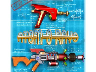 Atom-0-Ray Guns 3D model