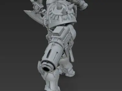 3D Printable Iron Oath Sentinel Heavy Infantry 3D print model