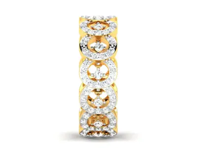 Solitaire Engagement Wedding Ring 3D print model 12