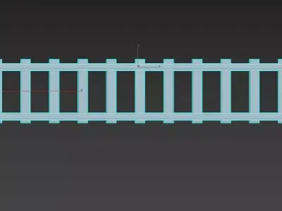 train track Free 3D model